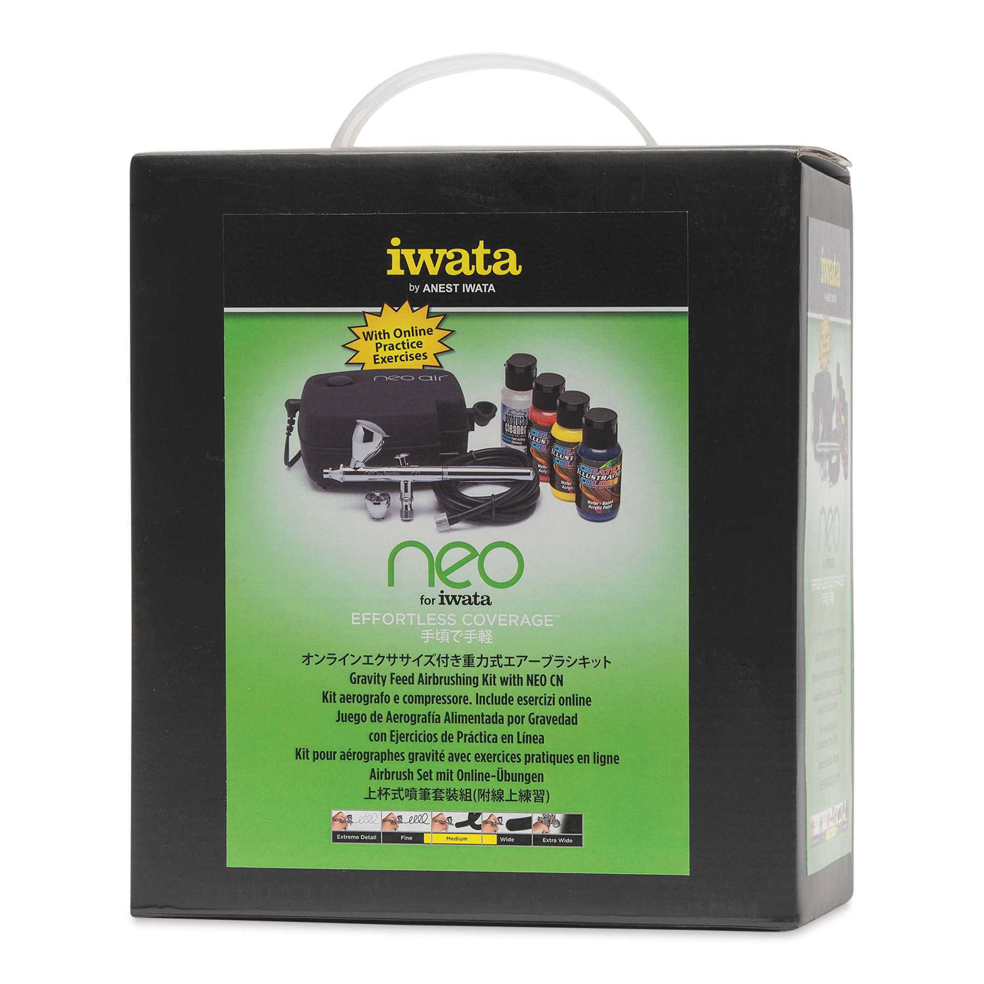 Neo for Iwata Gravity-Feed Airbrushing Kit, front of package
