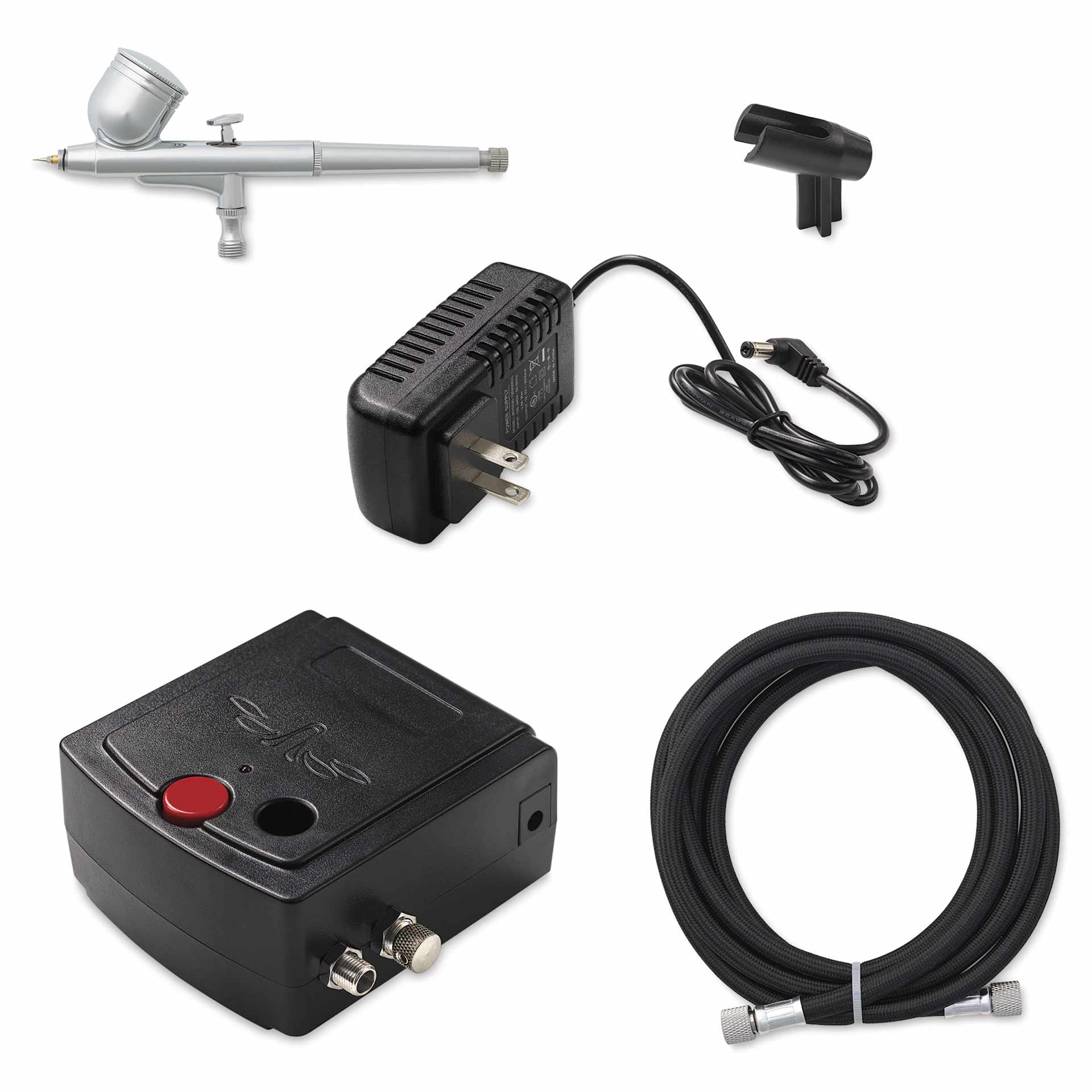 Intro to Airbrush Kit, contents out of packaging