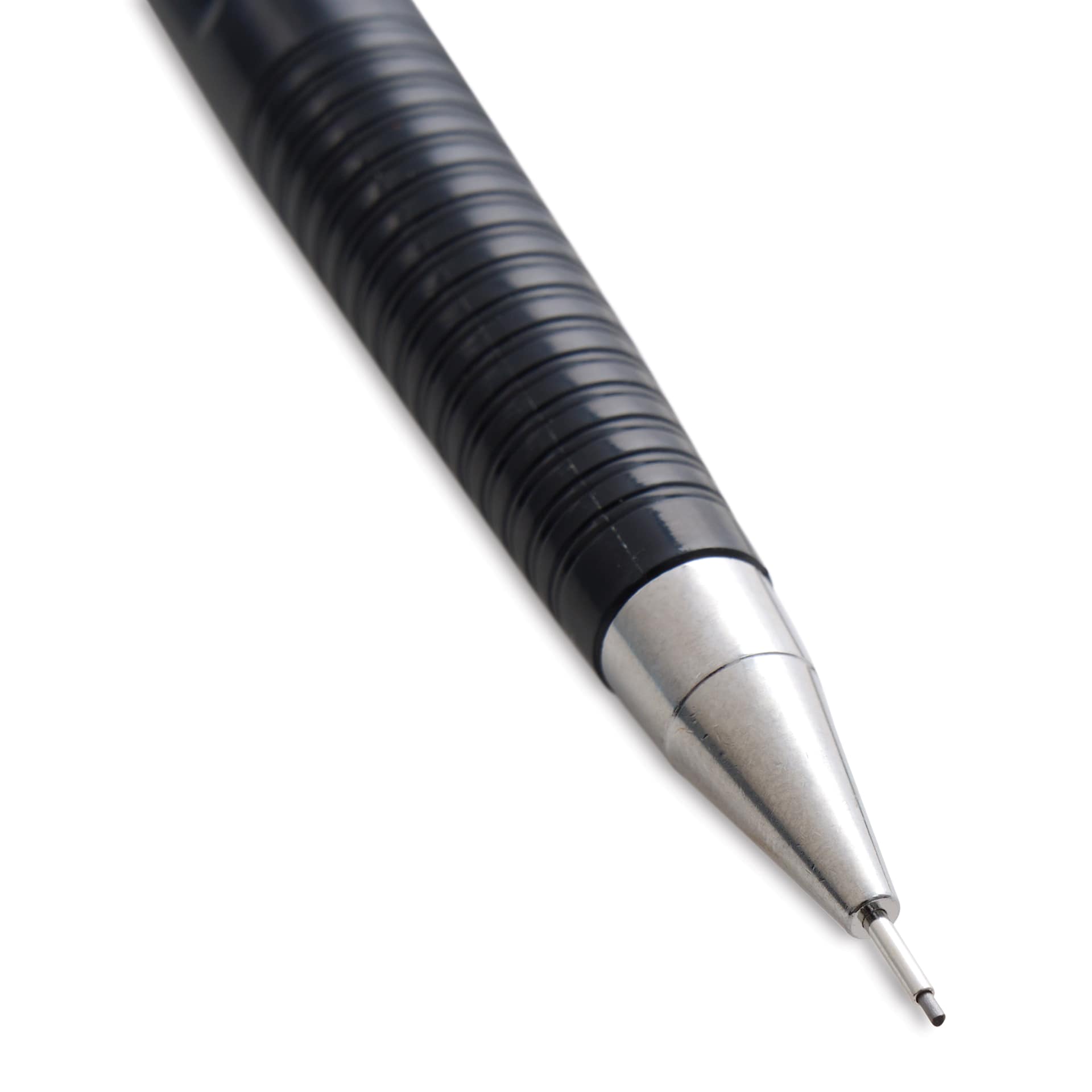 Blick Essentials Mechanical Pencil - Black, 0.5 mm (close-up of point and lead) Blick Essentials Mechanical Pencil - Black, 0.5 mm (close-up of point and lead)