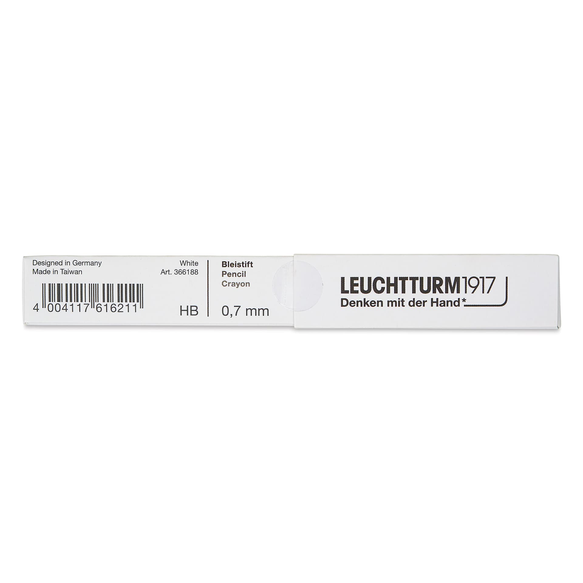 Leuchtturm1917 Drehgriffel Nr. 2 Mechanical Pencil - White, back of the packaging