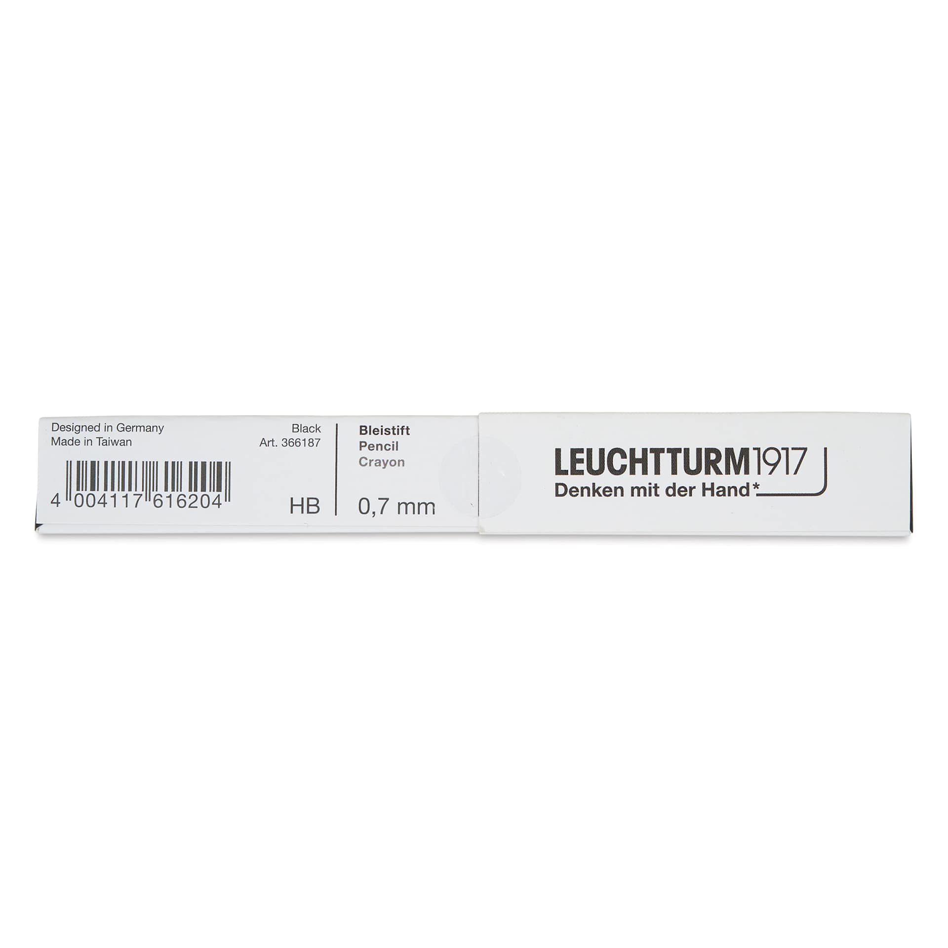 Leuchtturm1917 Drehgriffel Nr. 2 Mechanical Pencil - Black, back of the packaging