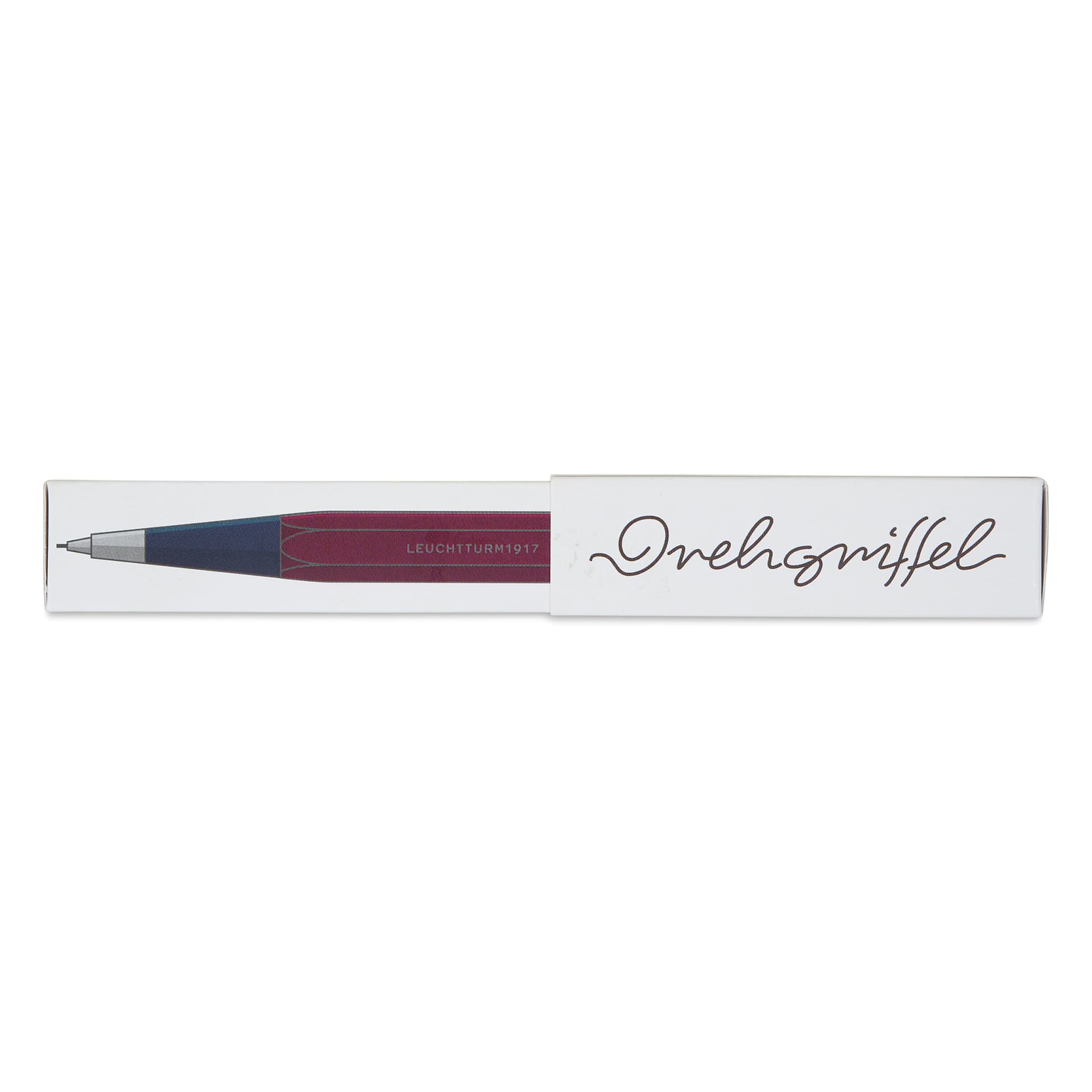 Leuchtturm1917 Drehgriffel Nr. 2 Mechanical Pencil - Port Red, front of the packaging