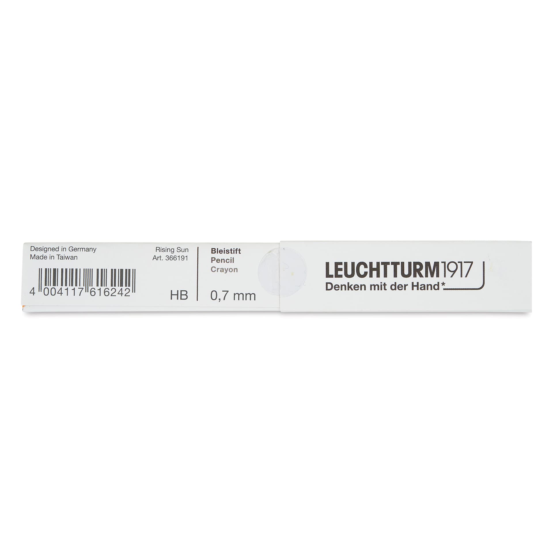 Leuchtturm1917 Drehgriffel Nr. 2 Mechanical Pencil - Rising Sun, back of the packaging