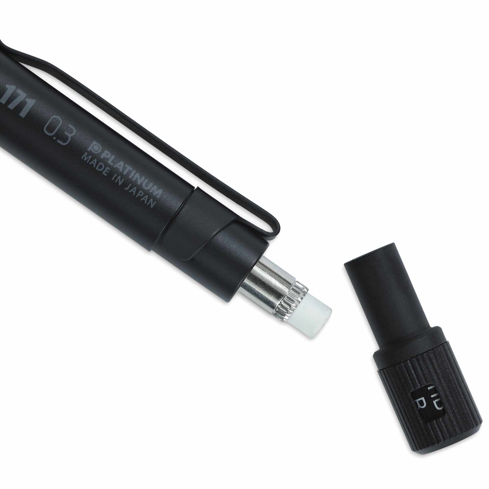 Platinum Pro-Use 171 Mechanical Pencil - Matte Black, 0.5 mm, eraser
