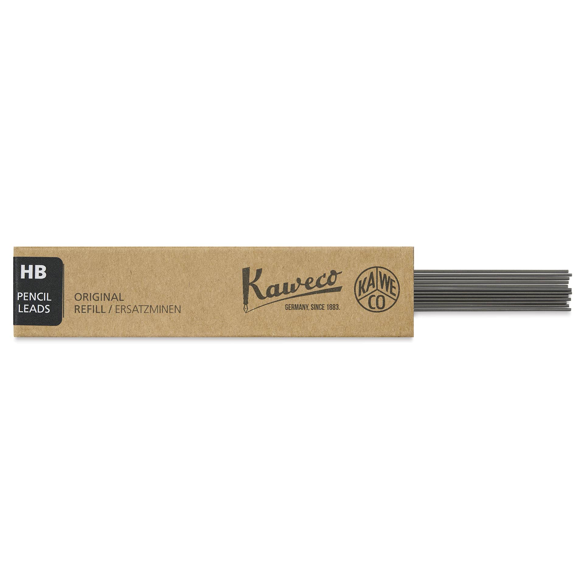 Kaweco Graphite Lead Refills - 0.5 mm, HB, Pkg of 12, leads out of the packaging