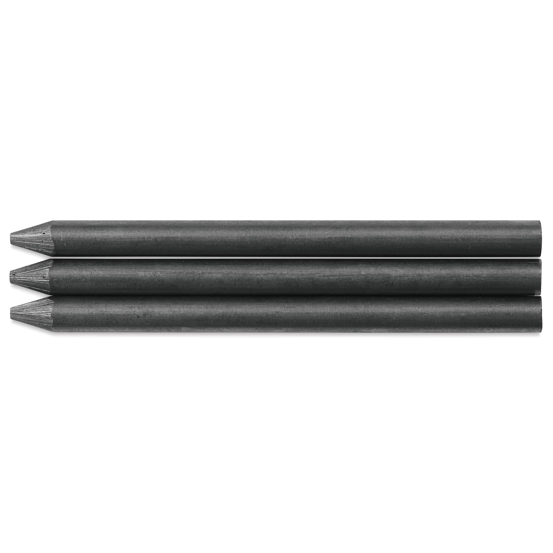 Kaweco Clutch Pencil Graphite Lead Refills - 5.6 mm, 5B, Pkg of 3, leads laid out