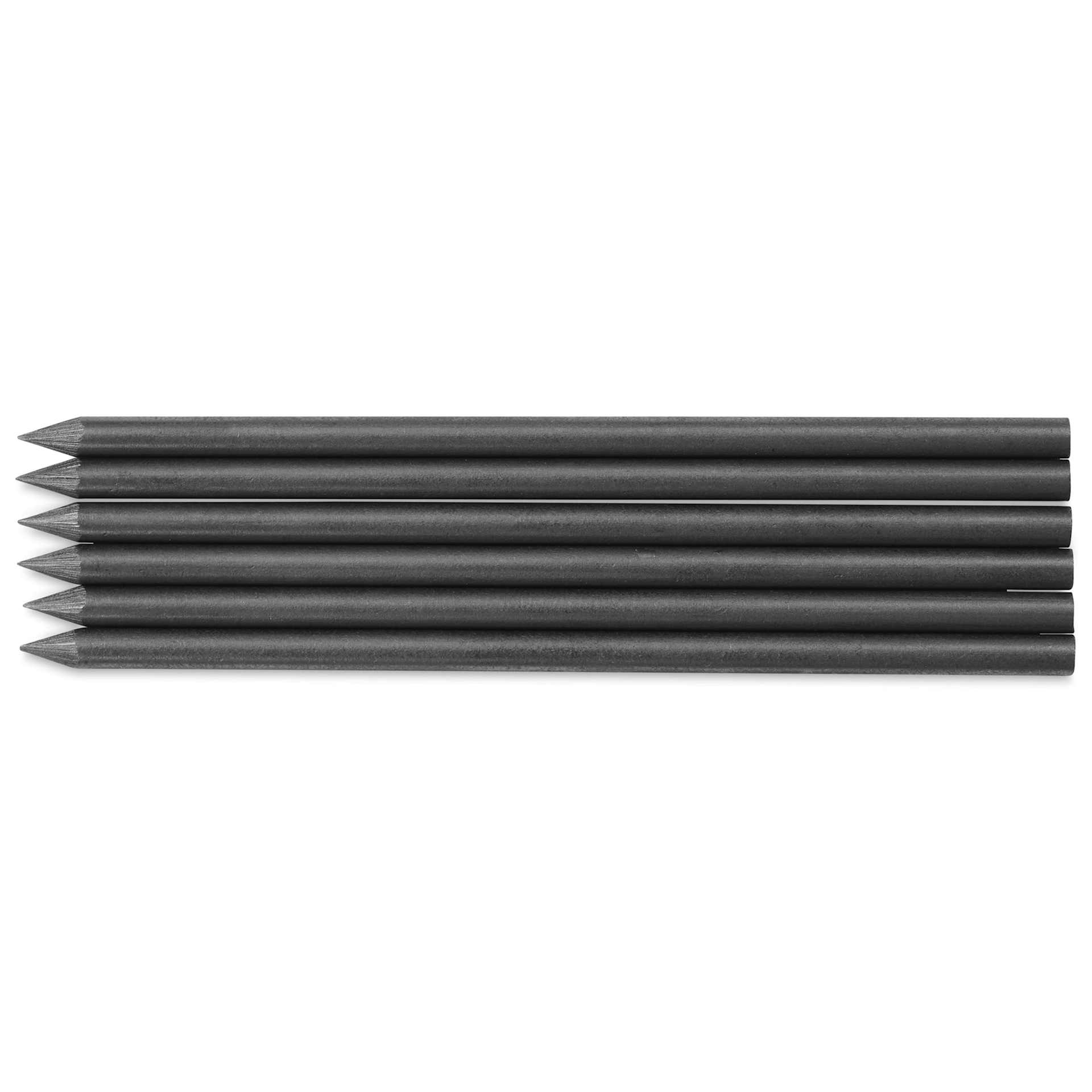 Kaweco Clutch Pencil Graphite Lead Refills - 3.2 mm, 5B, Pkg of 6, leads laid out
