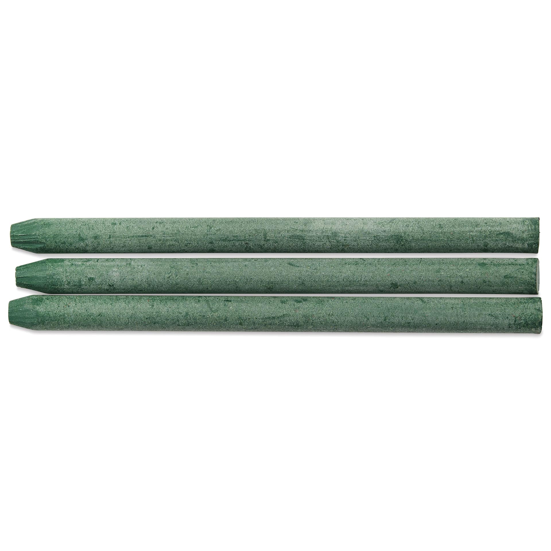 Kaweco Clutch Pencil All Purpose Lead Refills - Green, 5.6 mm, Pkg of 3, leads laid out