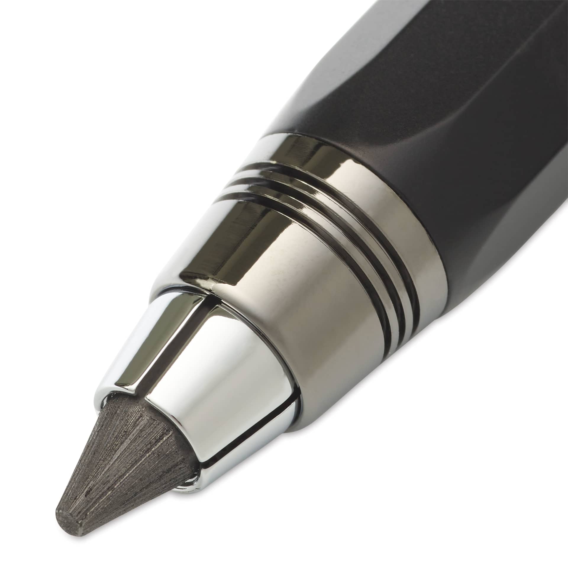 Kaweco Sketch Up Clutch Pencil - Black, 5.6 mm, 5B, close-up of the lead