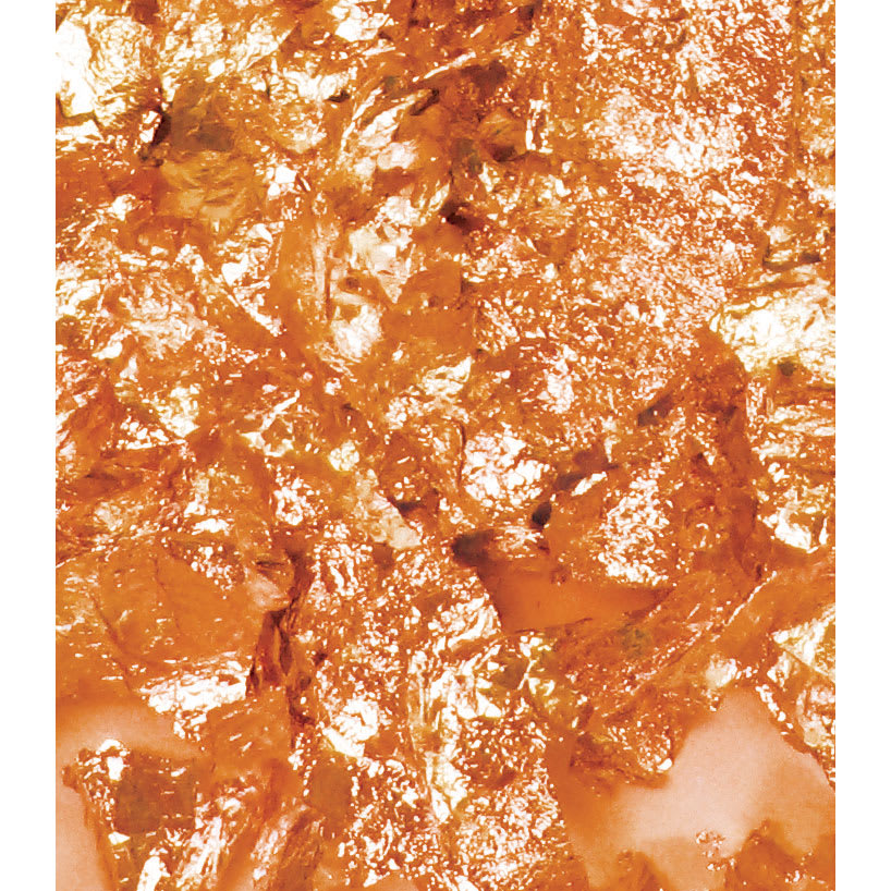 Mona Lisa Metal Leaf Flakes - Copper Metal Flake, 3g close up to show texture