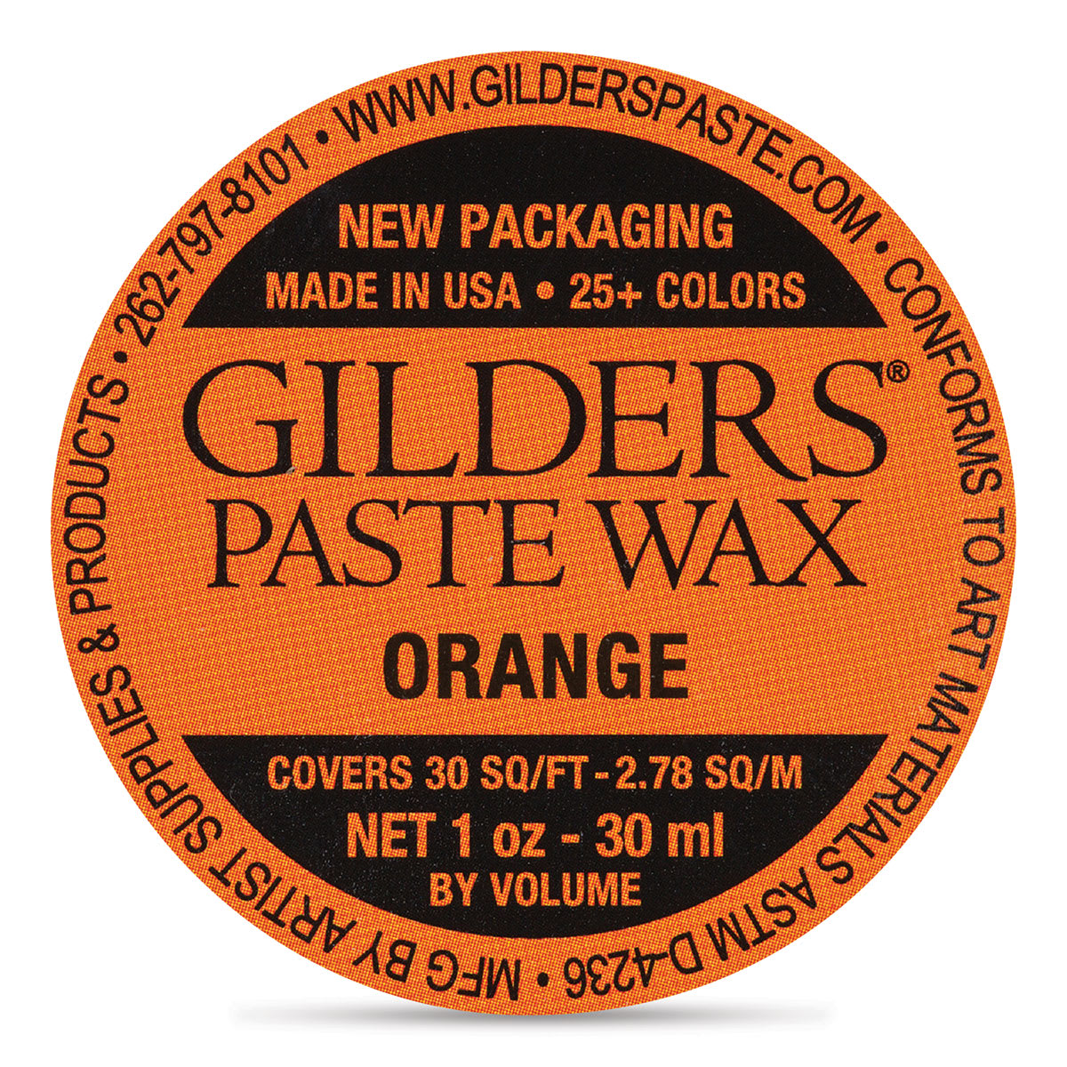 Gilders Paste Wax - 30 ml, Orange
