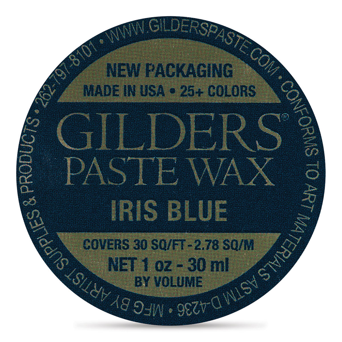 Gilders Paste Wax - 30 ml, Iris Blue