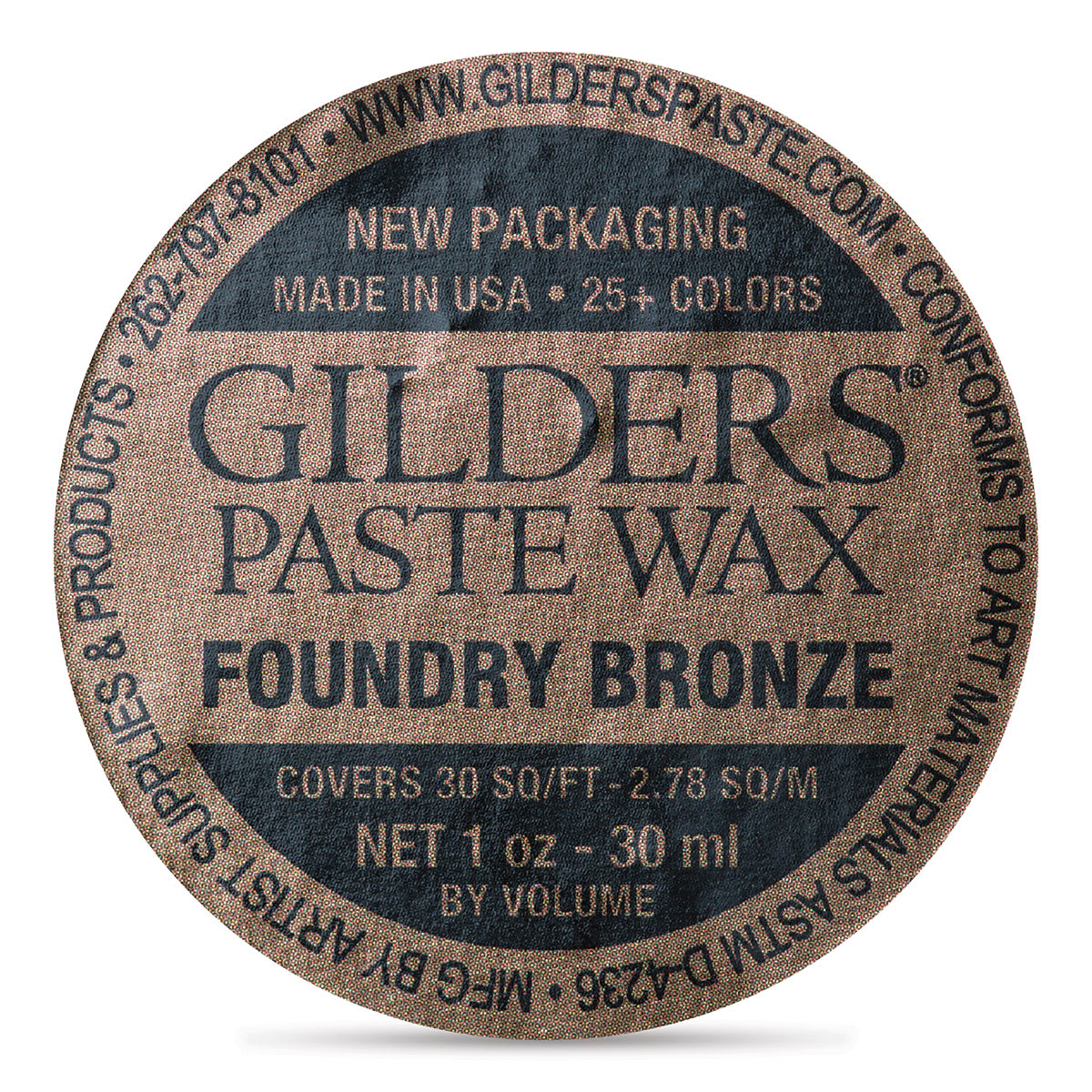 Gilders Paste Wax - 30 ml, Foundry Bronze