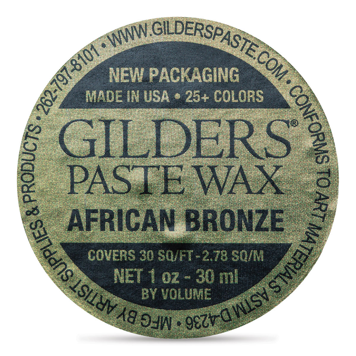 Gilders Paste Wax - 30 ml, African Bronze