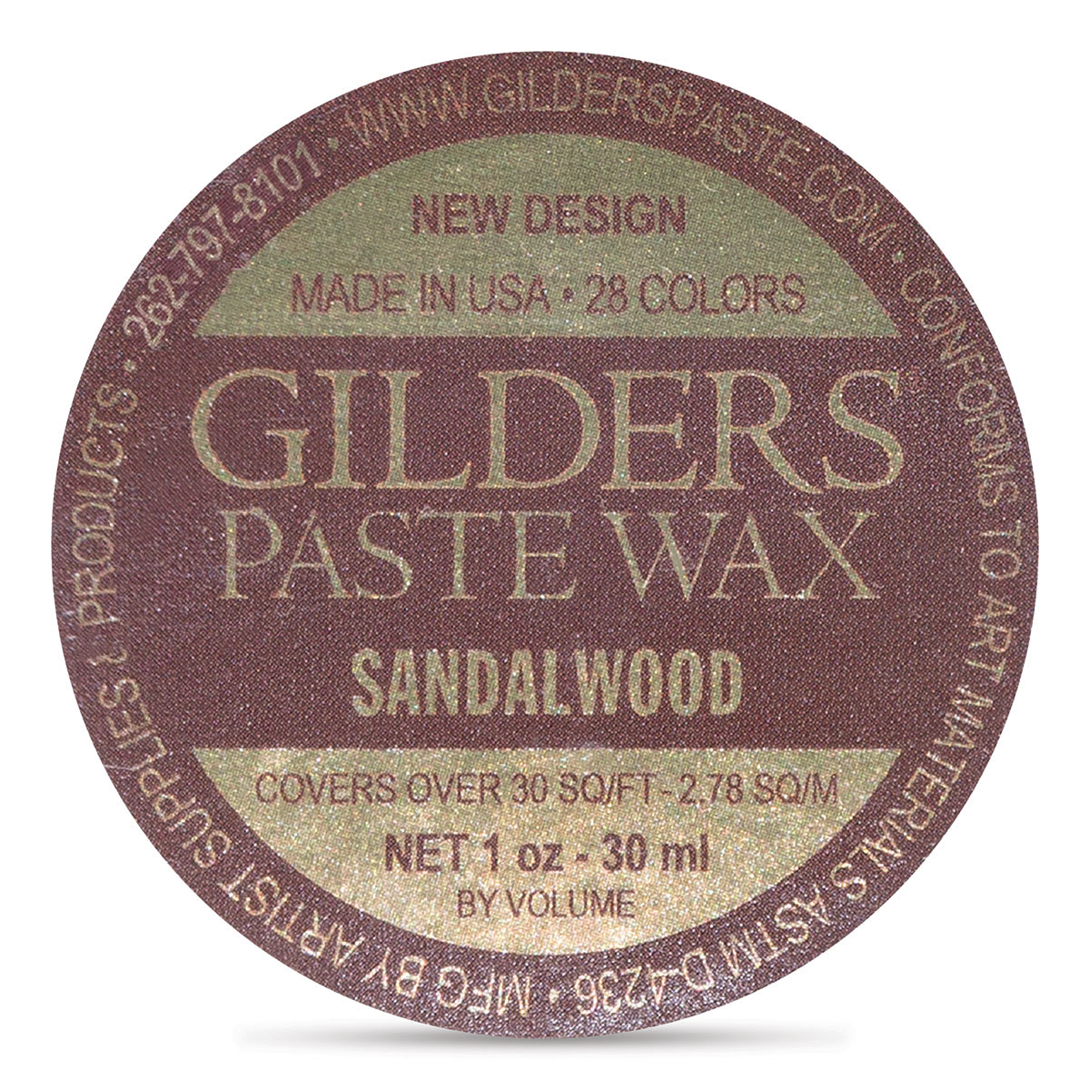 Gilders Paste Wax - 30 ml, Sandalwood