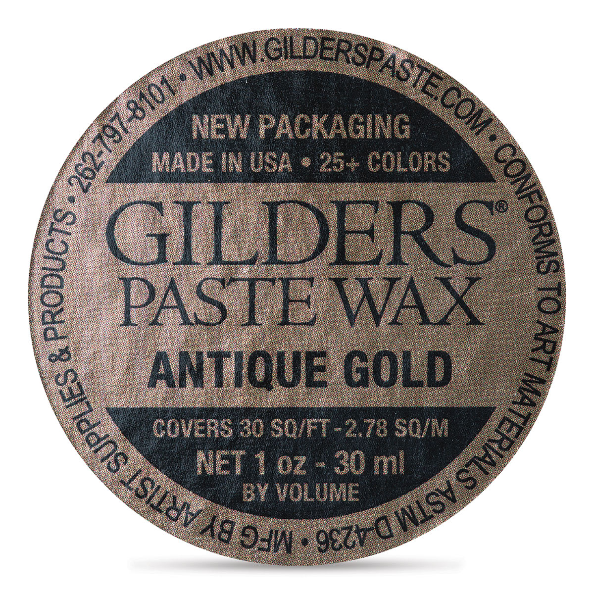 Gilders Paste Wax - 30 ml, Antique Gold