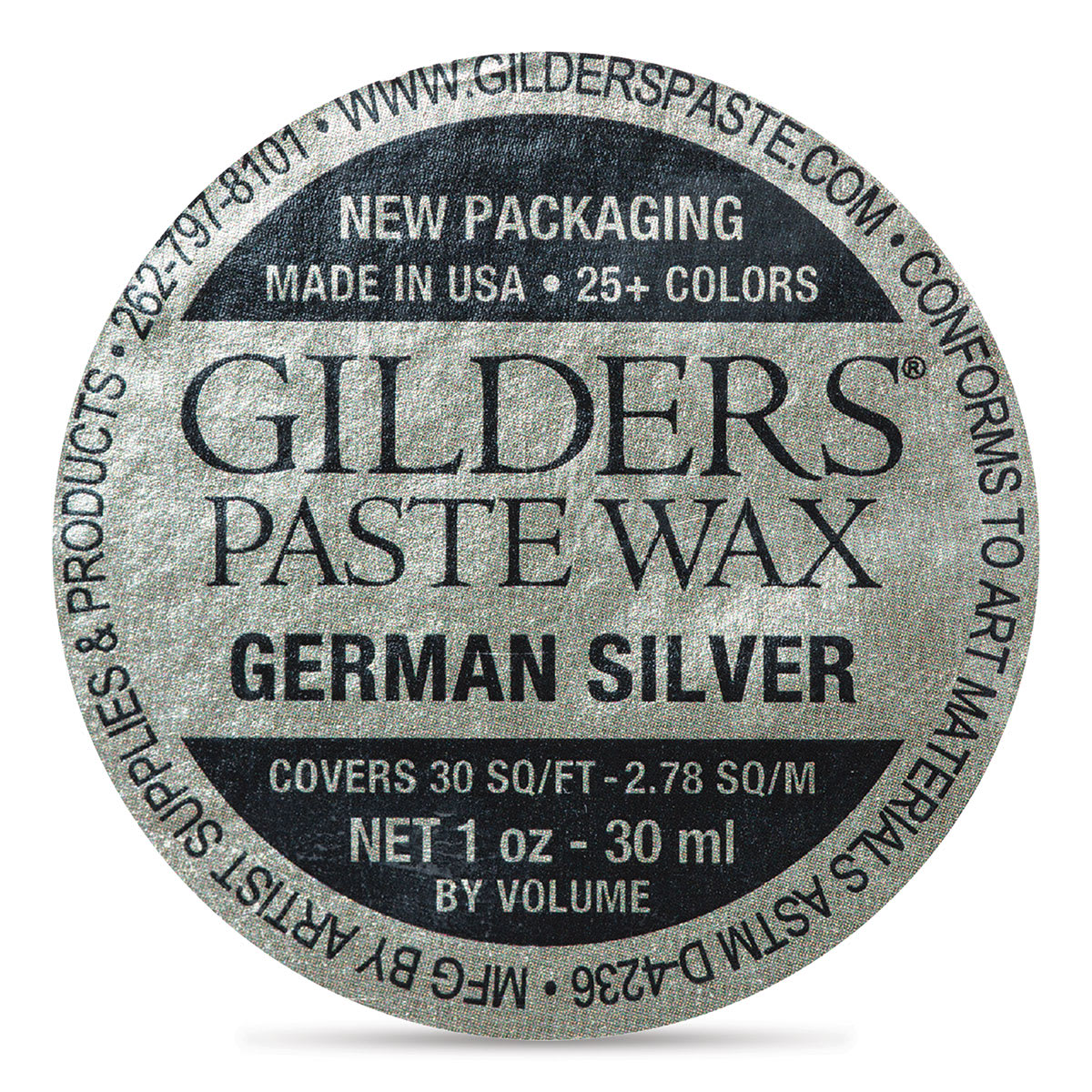 Gilders Paste Wax - 30 ml, German Silver