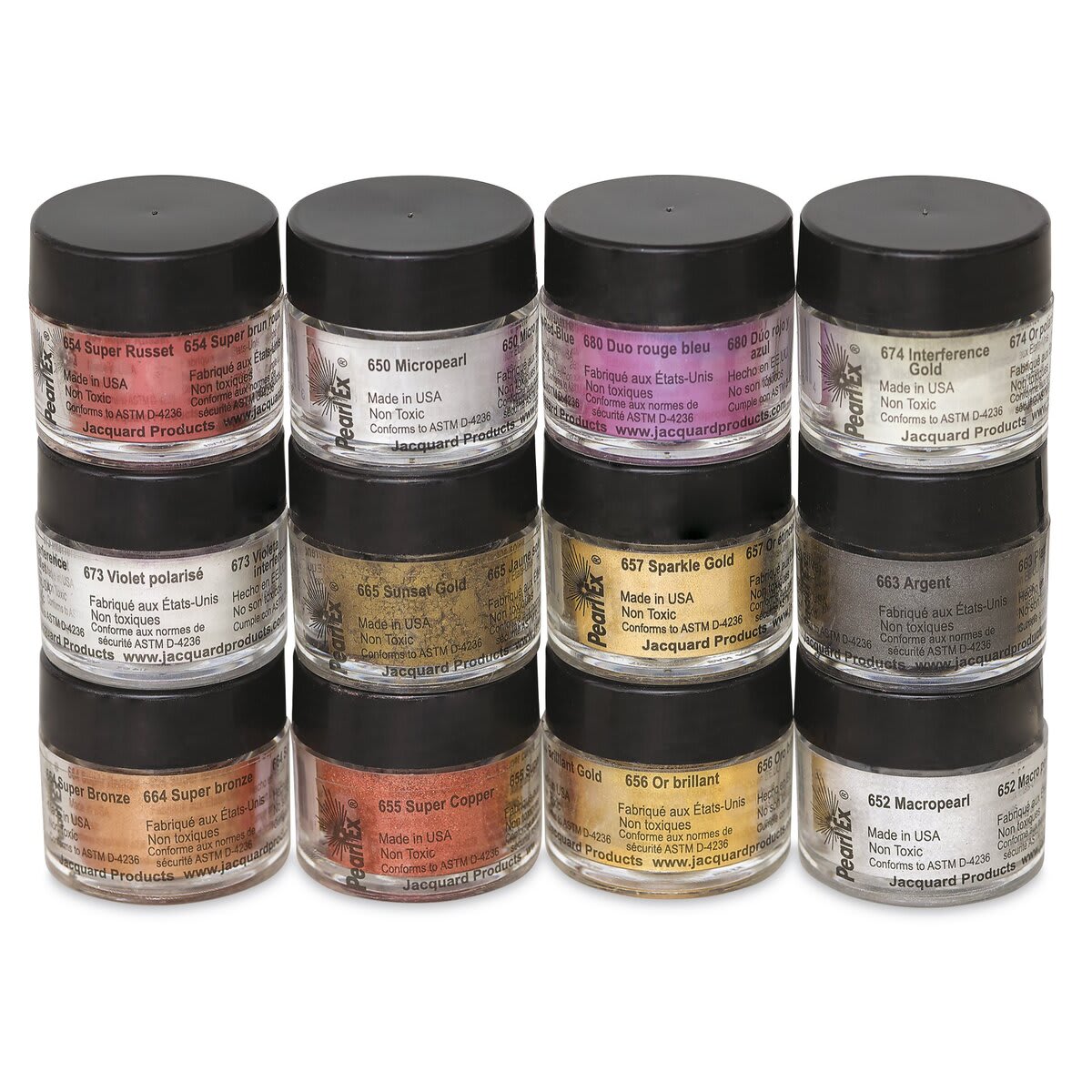 Jacquard Pearl-Ex Pigments - Series I, Set of 12