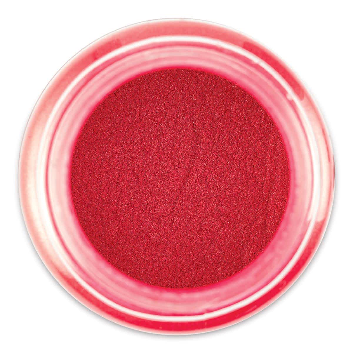 Jacquard Pearl-Ex Pigment - 0.5 oz, Magenta, Jar (Lid off, Top view)