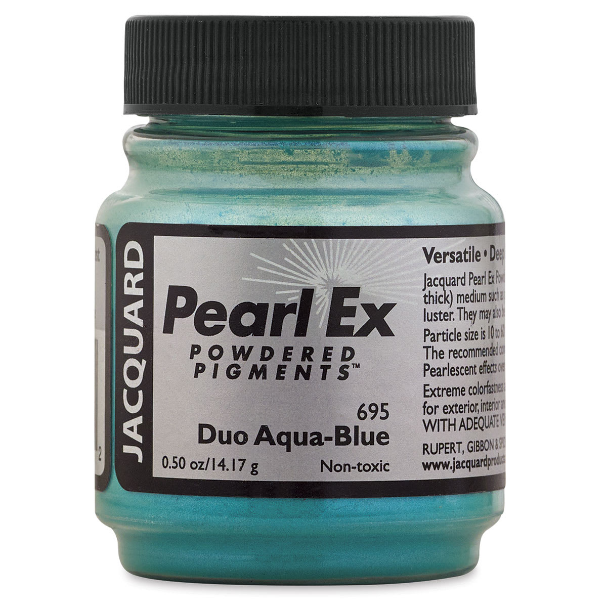 Jacquard Pearl-Ex Pigment - Duo Aqua-Blue, 0.5 oz, Jar