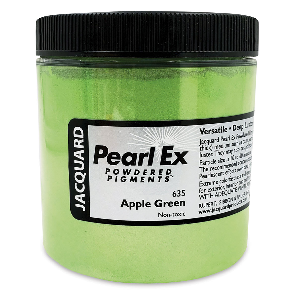 Jacquard Pearl-Ex Pigment - 4 oz, Apple Green, Jar