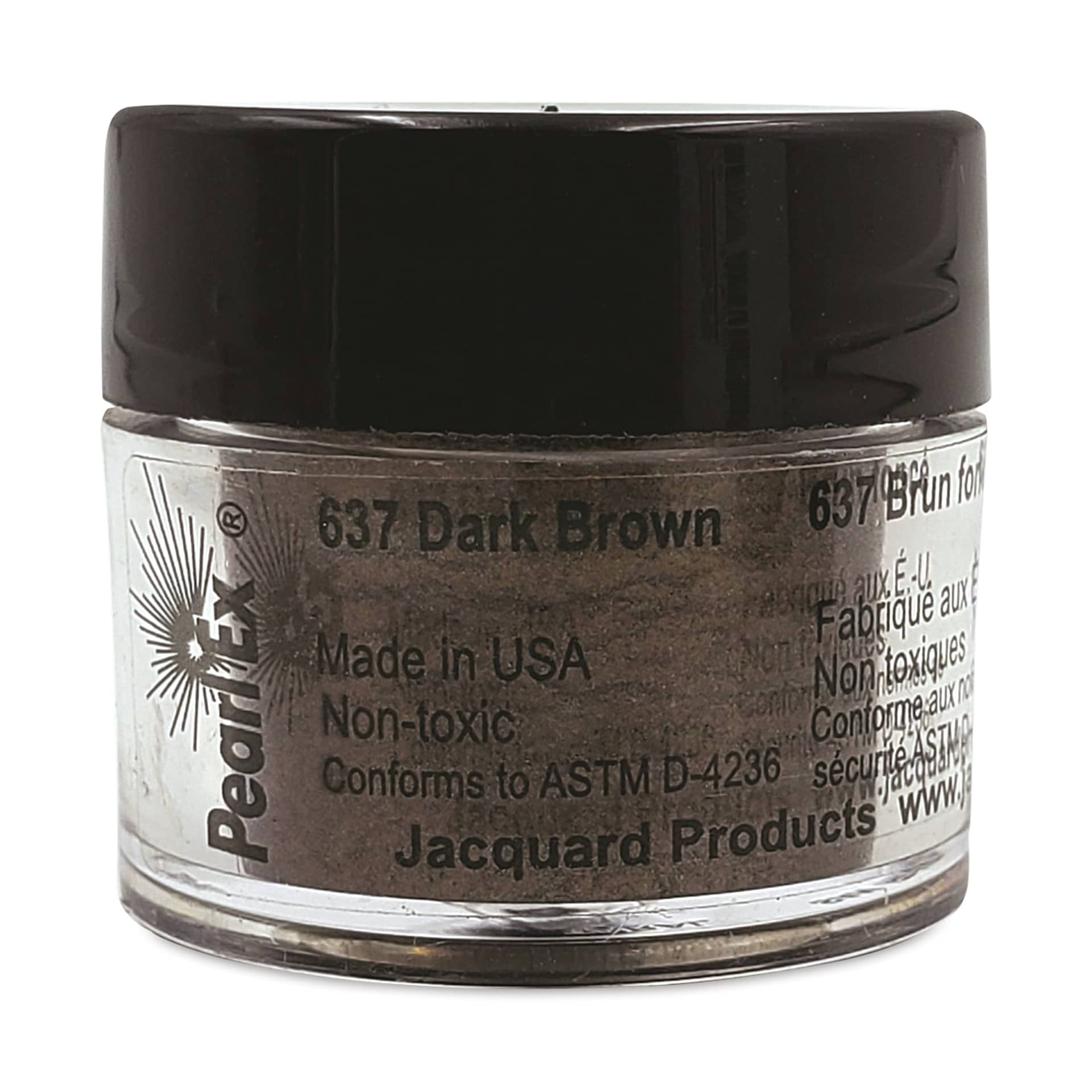 Jacquard Pearl-Ex Pigment - 0.1 oz, Dark Brown