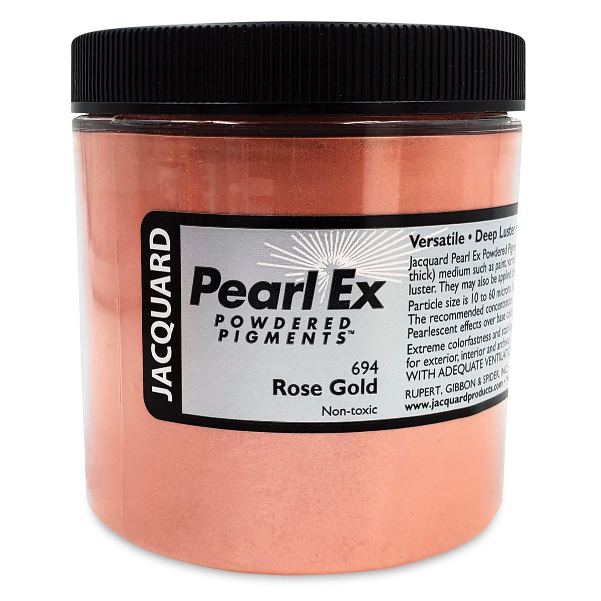 Jacquard Pearl-Ex Pigment - 4 oz, Rose Gold, Jar