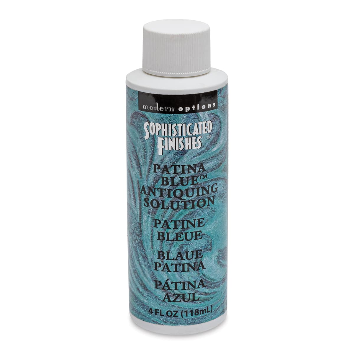 Patina Finish - 4 oz, Patina Blue - front