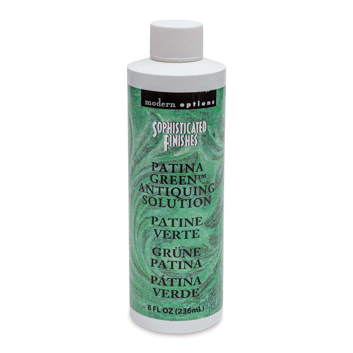 Patina Finish - 8 oz, Patina Green - front