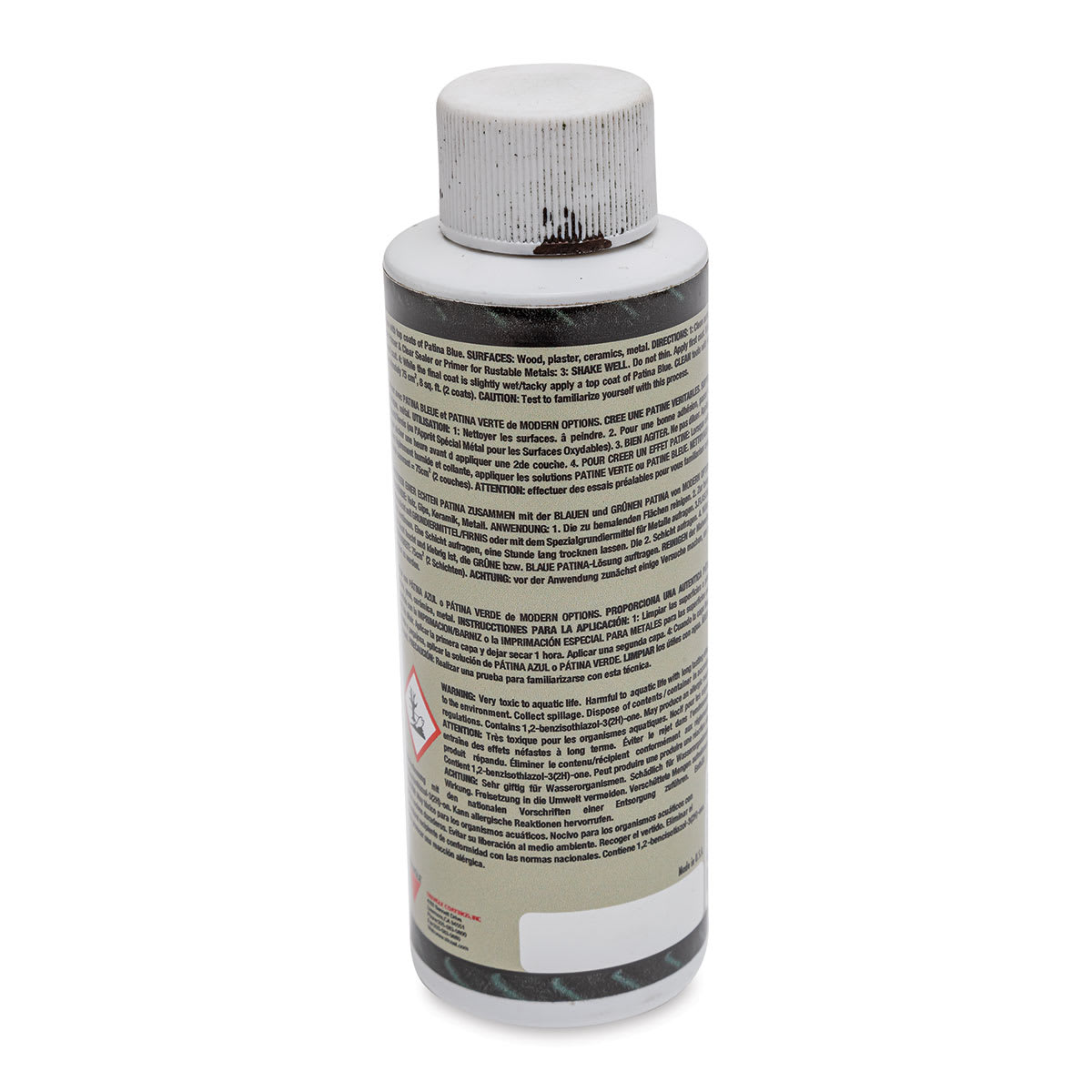 Metallic Surfacer Solution - 4 oz, Blackened Bronze - back