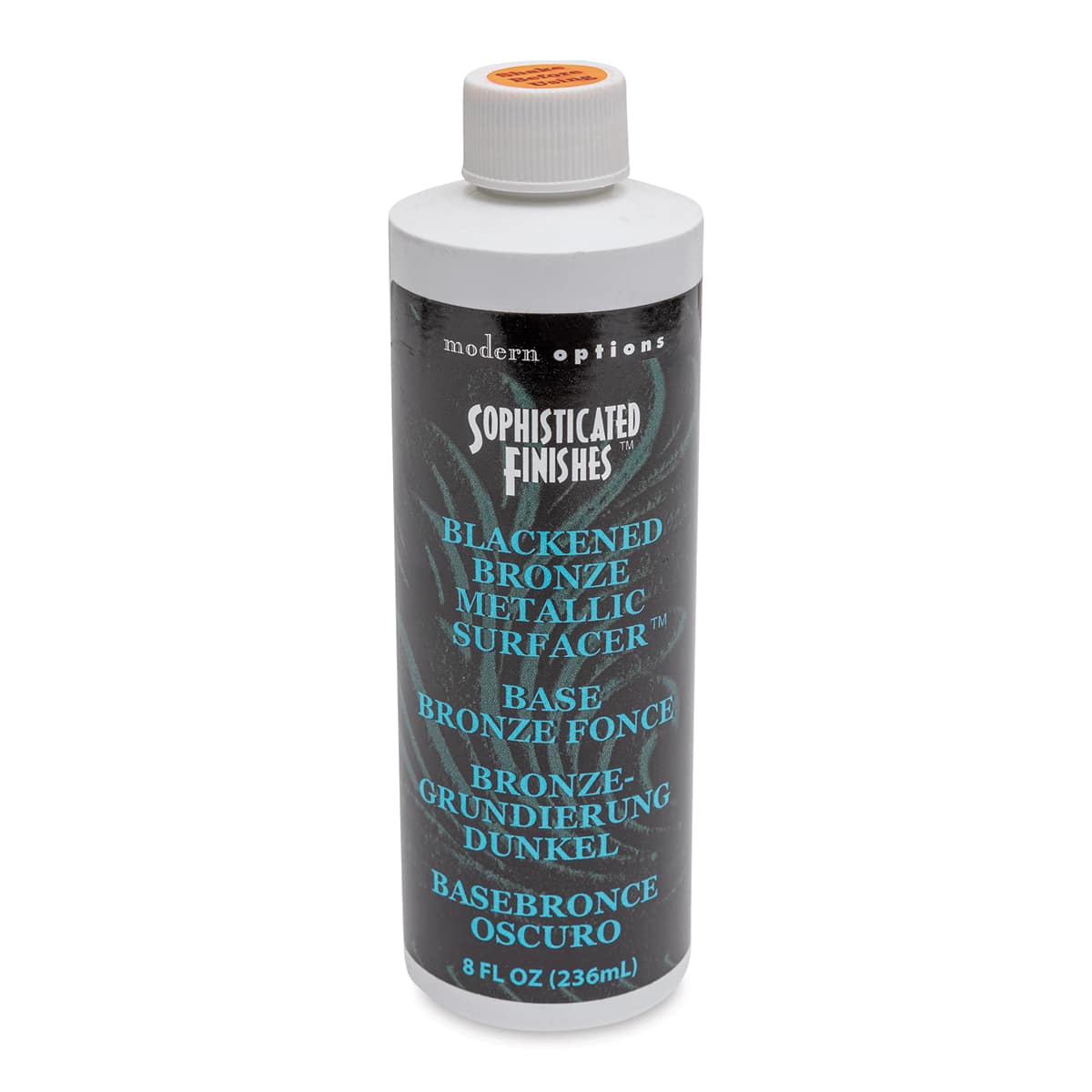 Metallic Surfacer Solution - 8 oz, Blackened Bronze - front