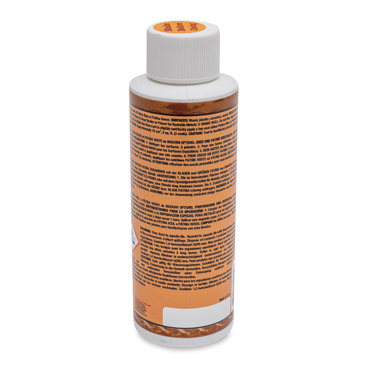 Metallic Surfacer Solution - 4 oz, Copper - back