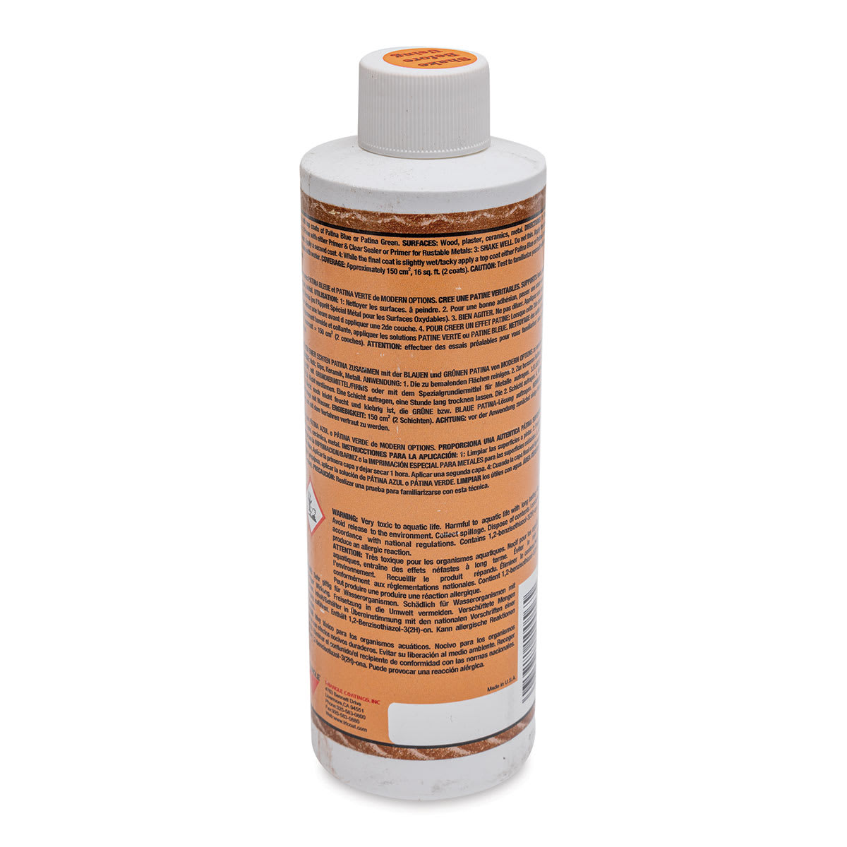 Metallic Surfacer Solution - 8 oz, Copper - back