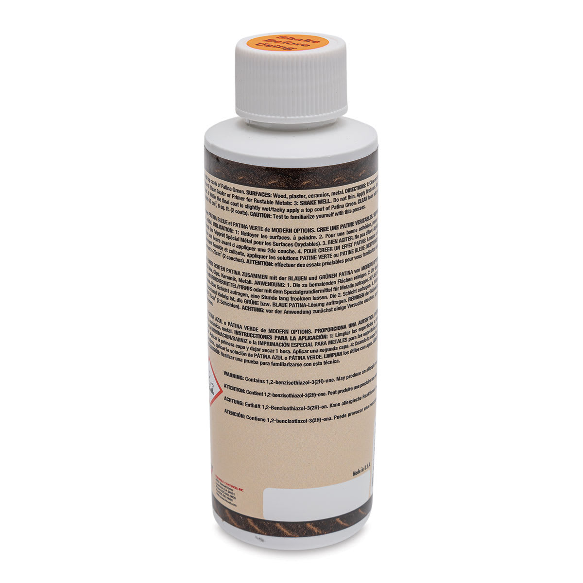 Metallic Surfacer Solution - 4 oz, Blonde Bronze - back
