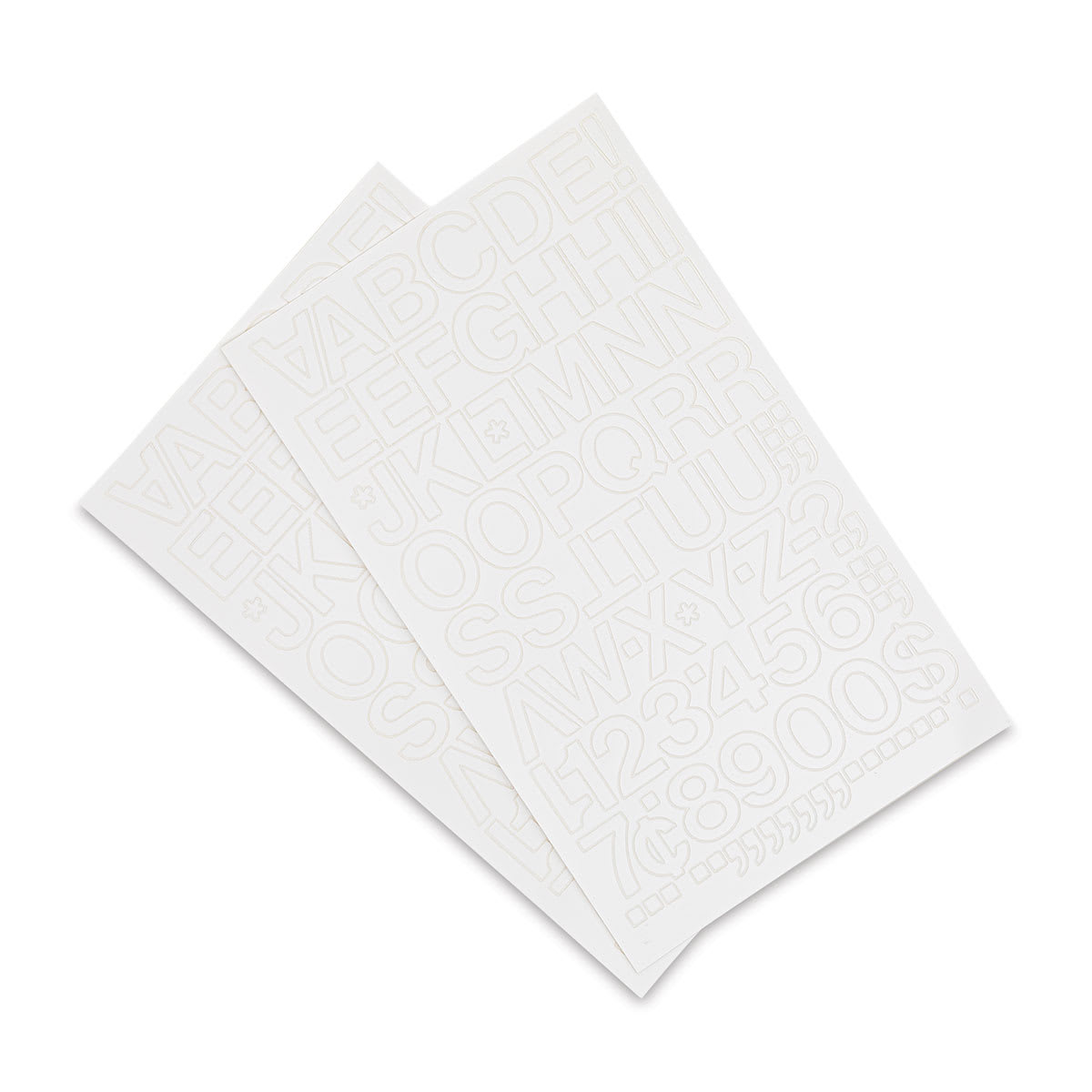 Chartpak Vinyl Letters - 1" Capital Letters, White