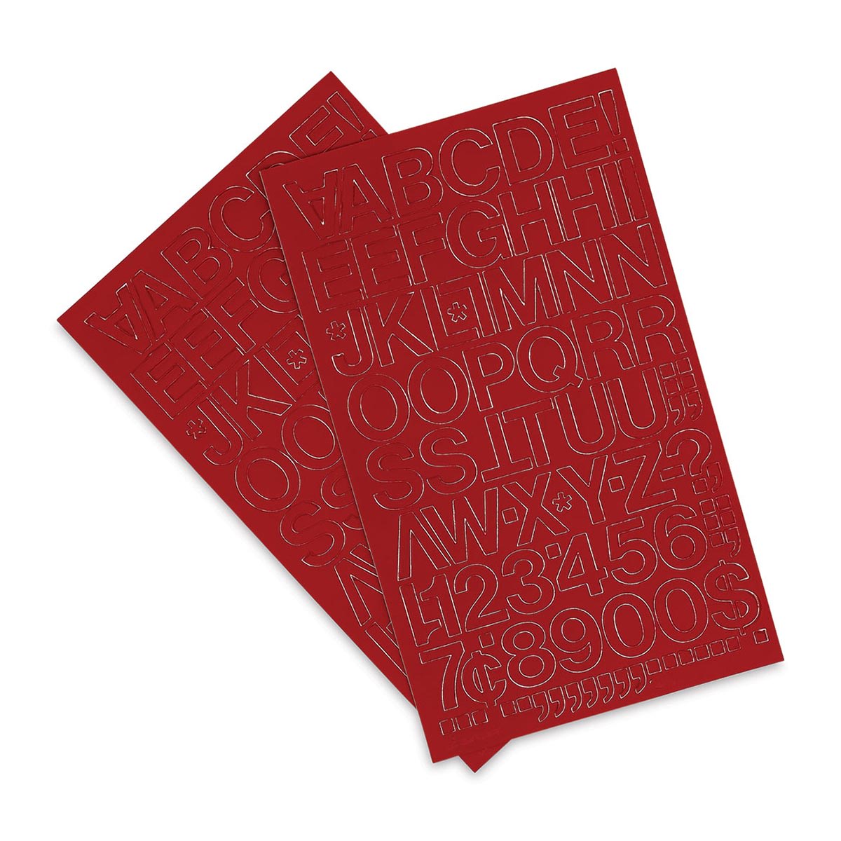 Chartpak Vinyl Letters – 1" Capital Letters, Red