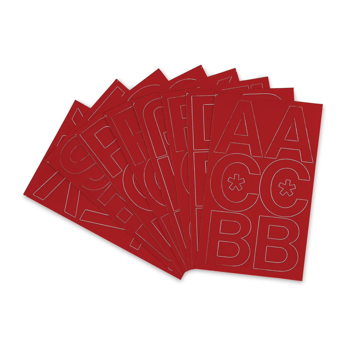 Chartpak Vinyl Letters – 3” Capital Letters, Red
