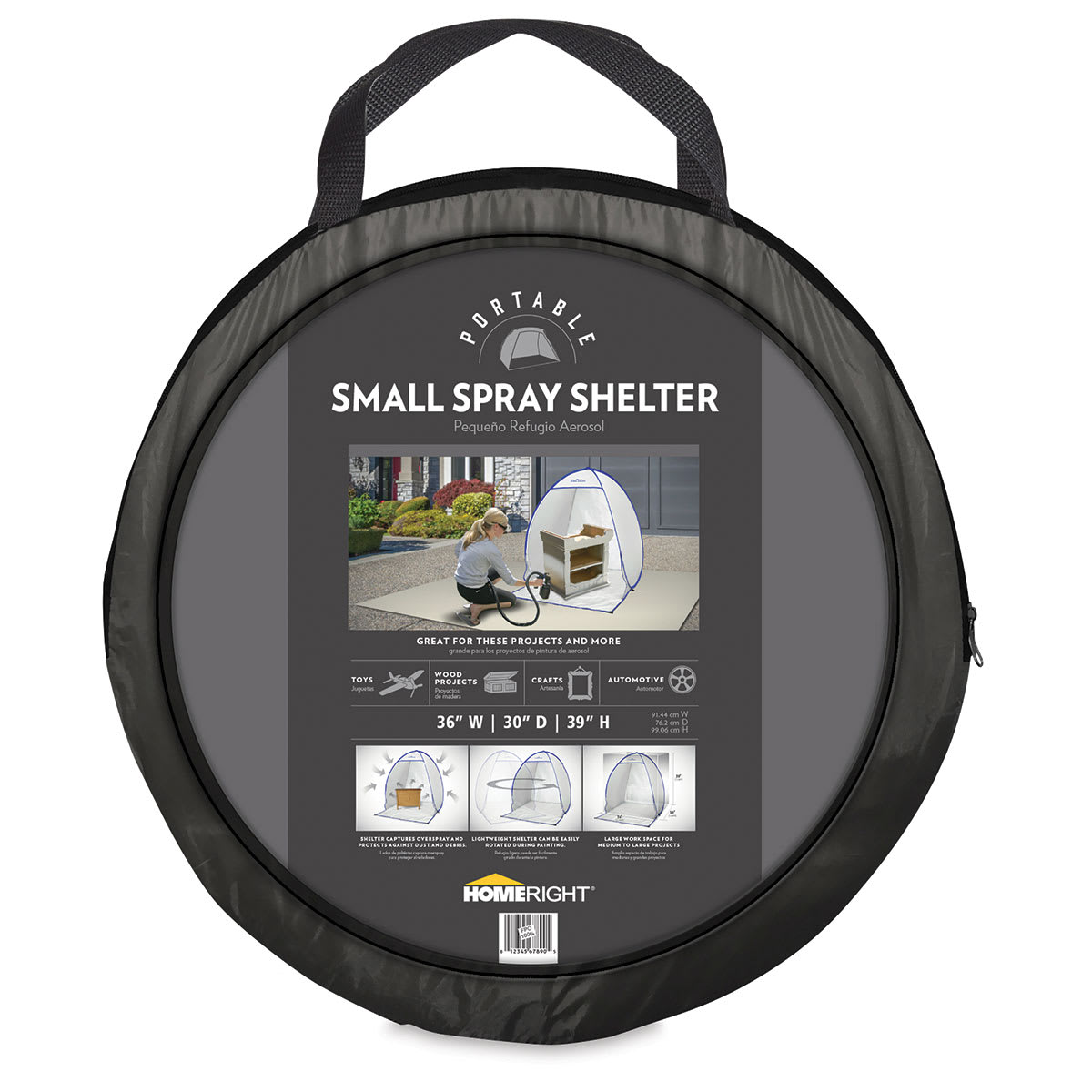 HomeRight Spray Shelters - Front view of Carry Bag for Small Spray shelter