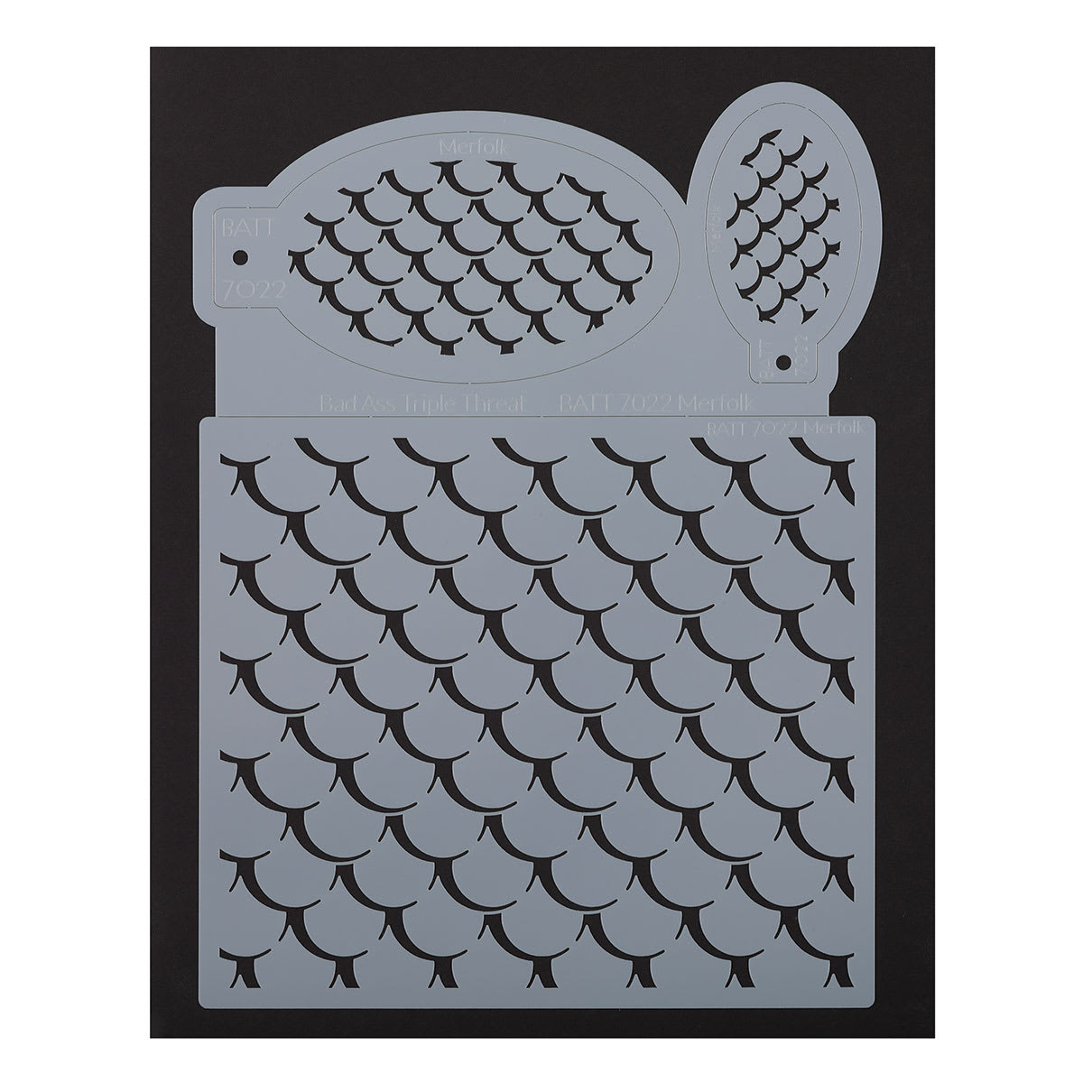 Graftobian Triple Threat Airbrush Stencil  - Merfolk