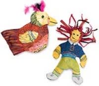 primitive semi flat dolls