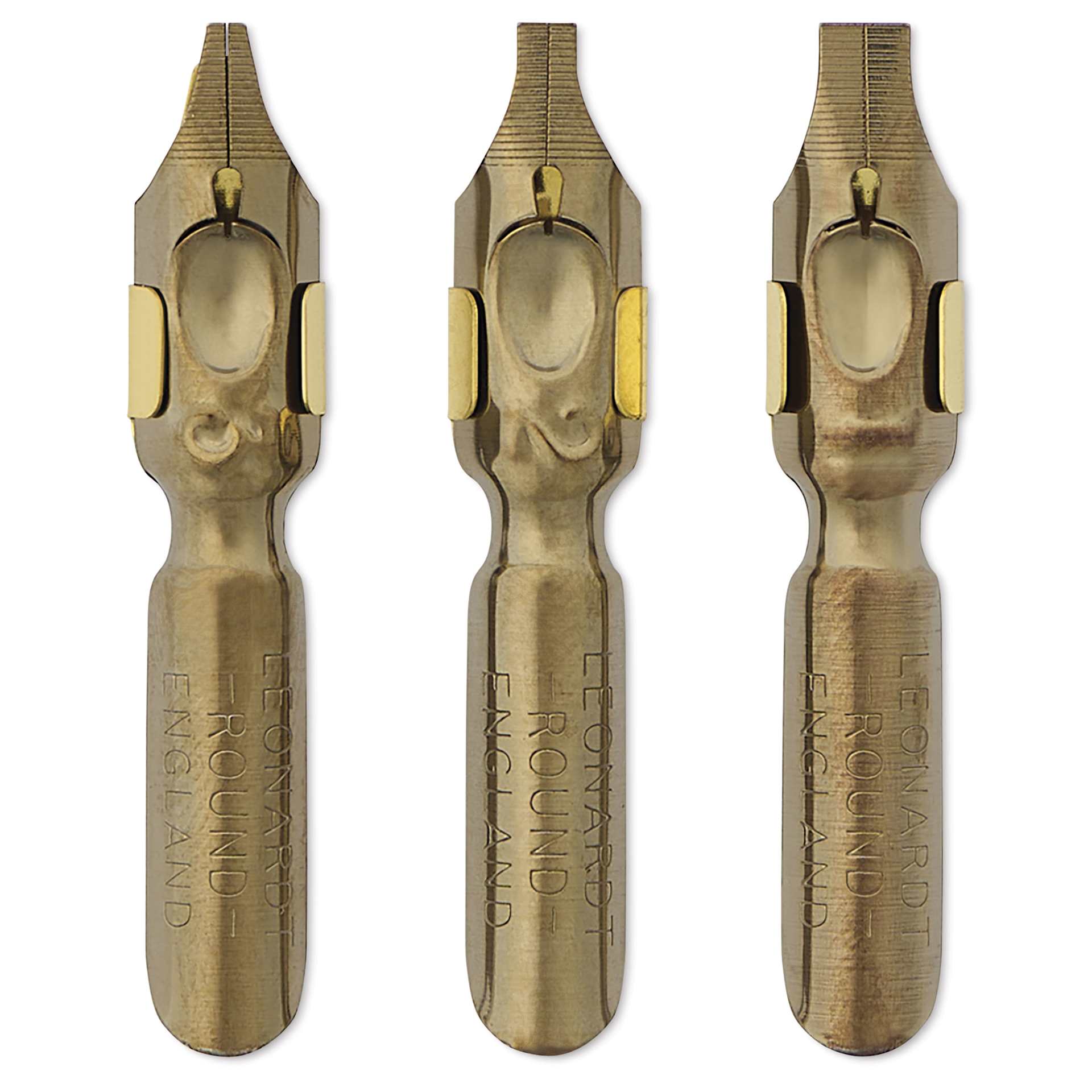 Manuscript Leonardt Dip Pen Nibs - Round Hand No. 1, Set of 3
