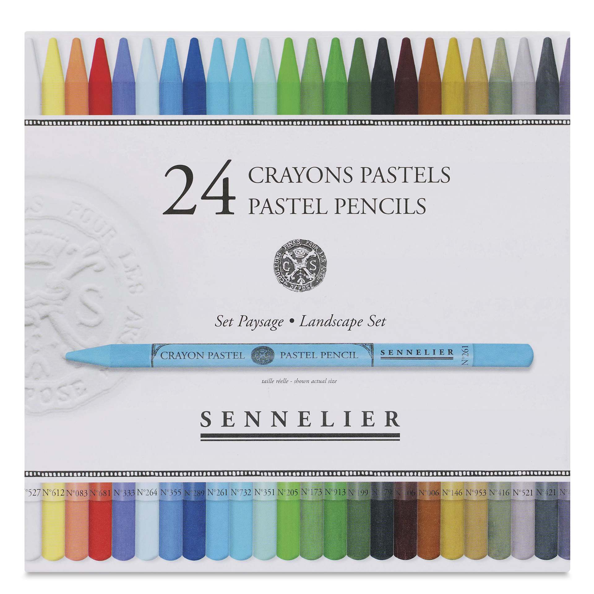 Sennelier Woodless Pastel Pencils - Set of 24, Landscape, front of packaging