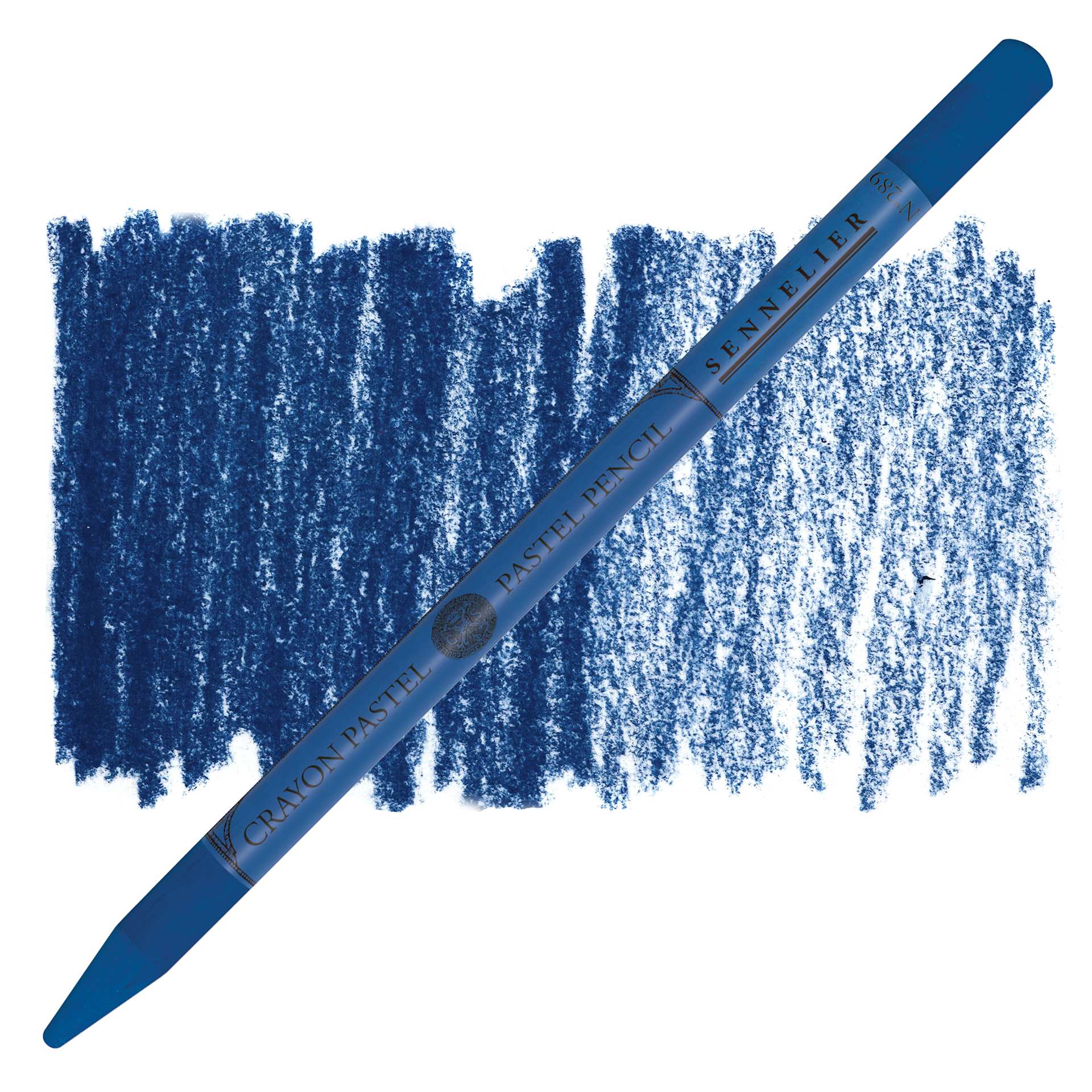Sennelier Woodless Pastel Pencil - Prussian Blue, pencil and swatch