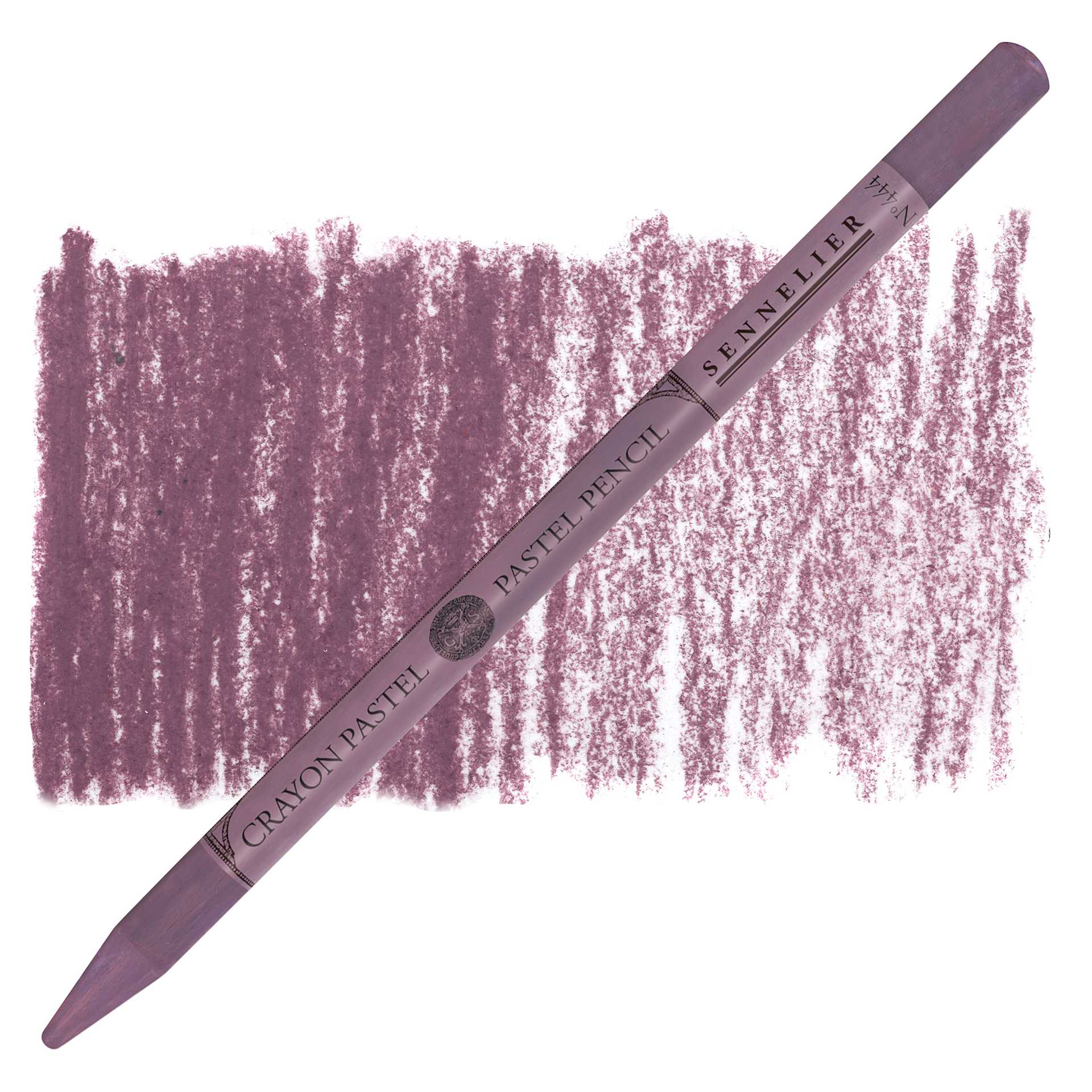 Sennelier Woodless Pastel Pencil - Violet Brown Lake, pencil and swatch