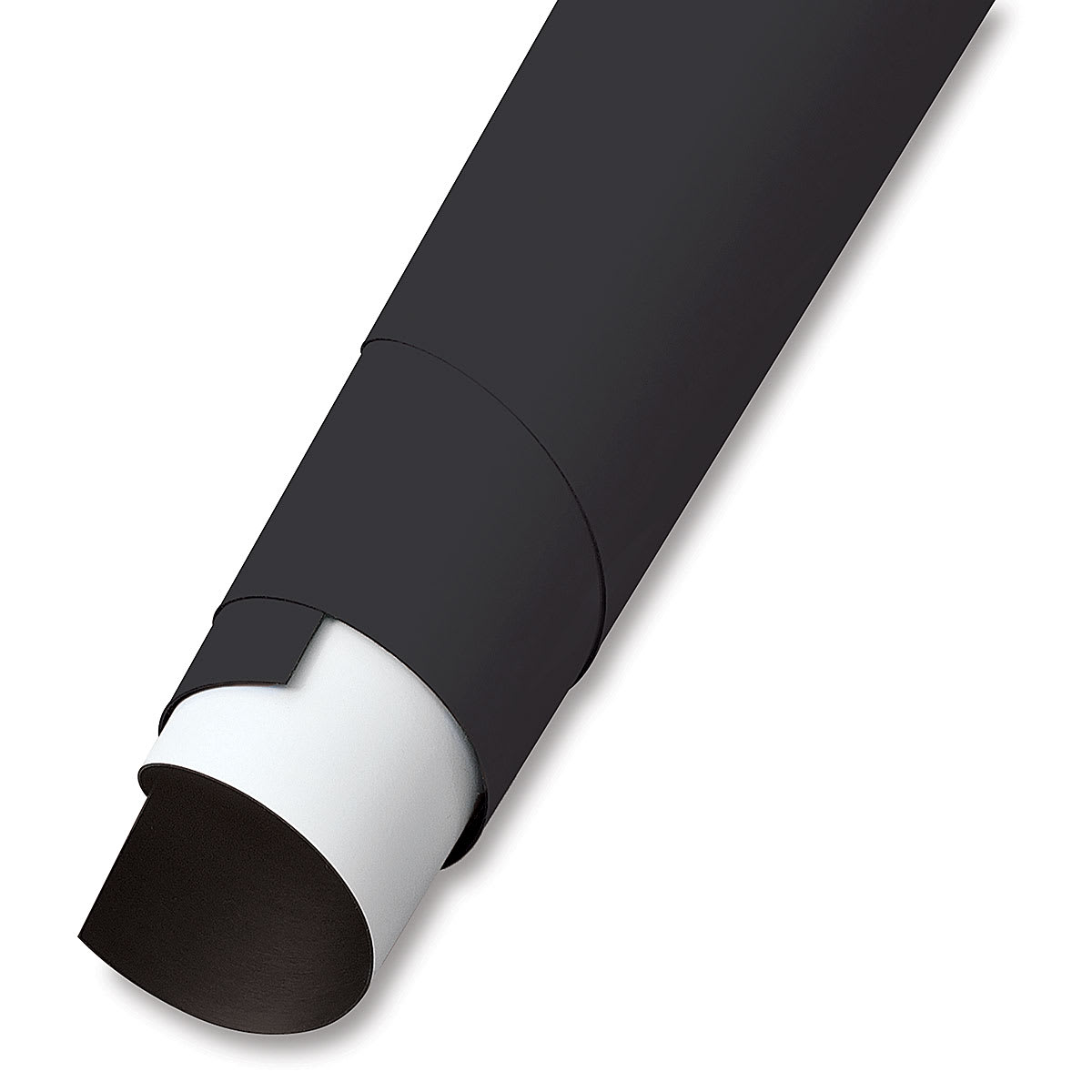 Flexible Magnetic Sheet black sheet wrapped around white sheet