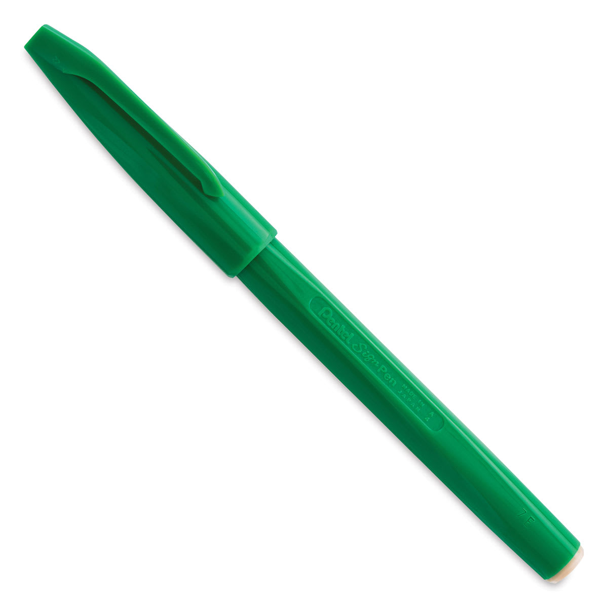 Pentel Arts Sign Pen - Green, Fine Tip - with cap on