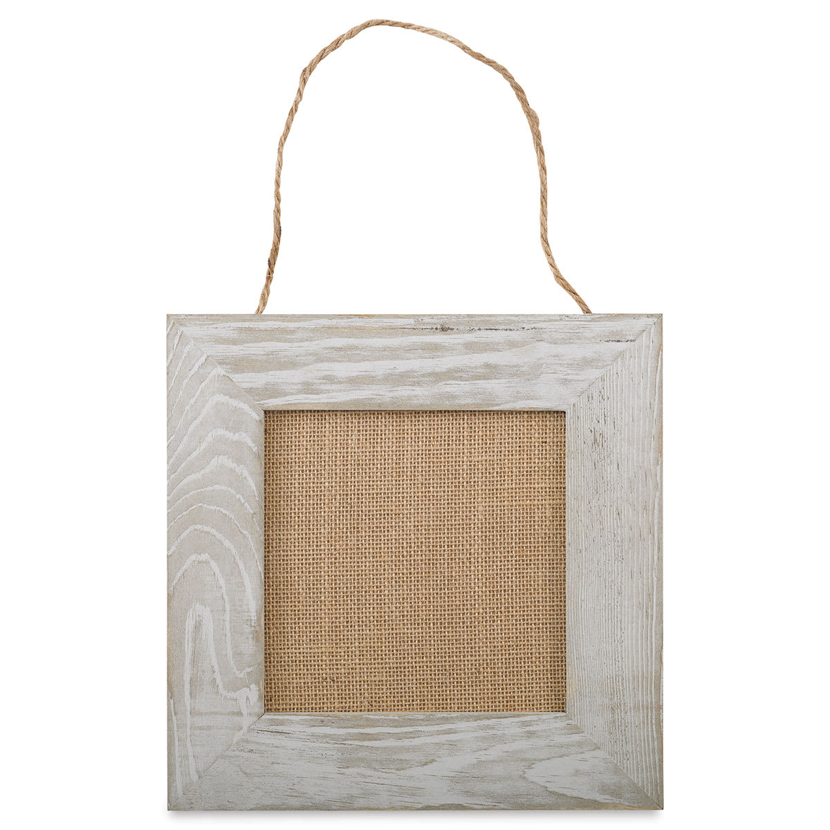 Hampton Art Weathered Frame with Burlap Panel