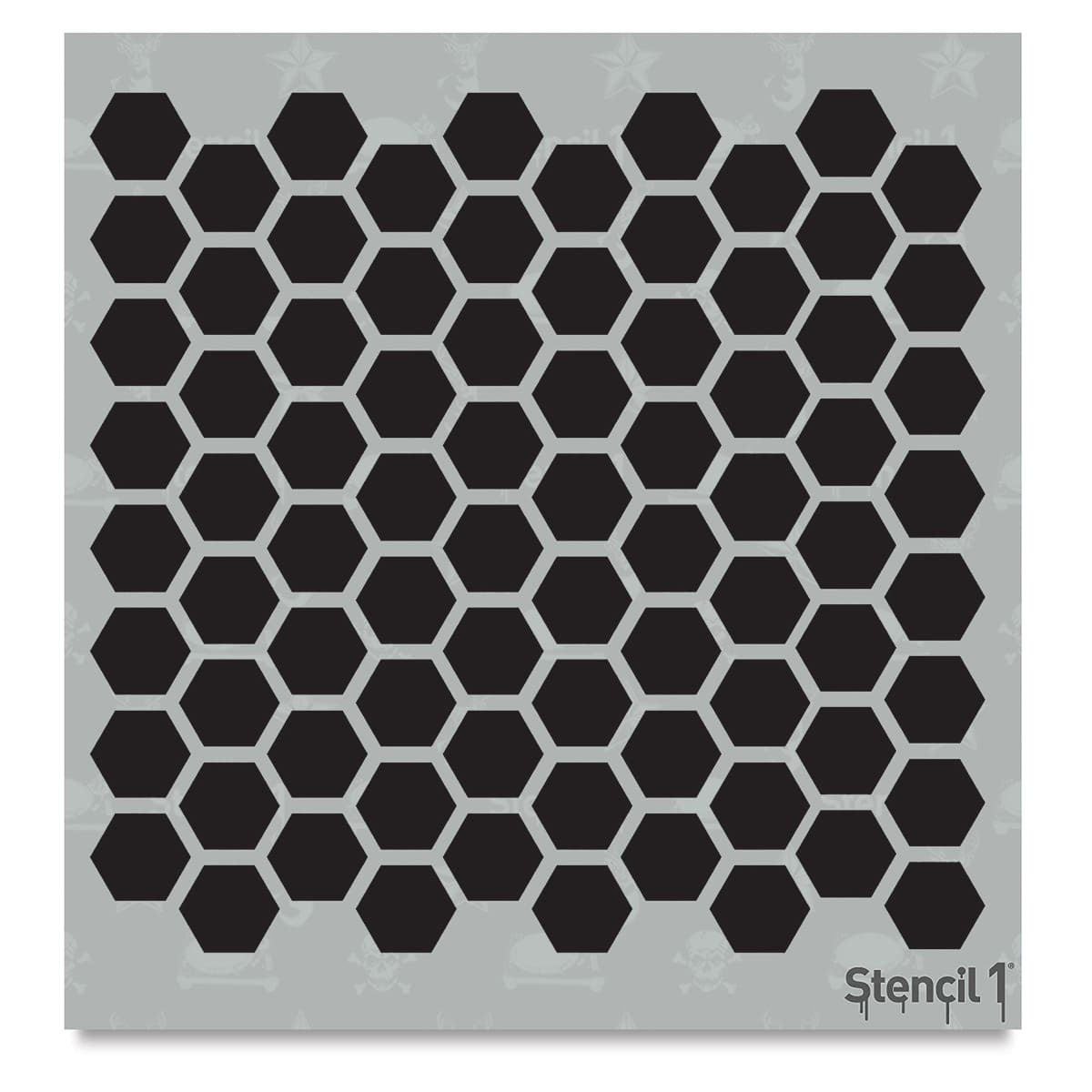 Stencil1 Stencil - Hexagon, Repeat Pattern, 5-3/4'' x 6''