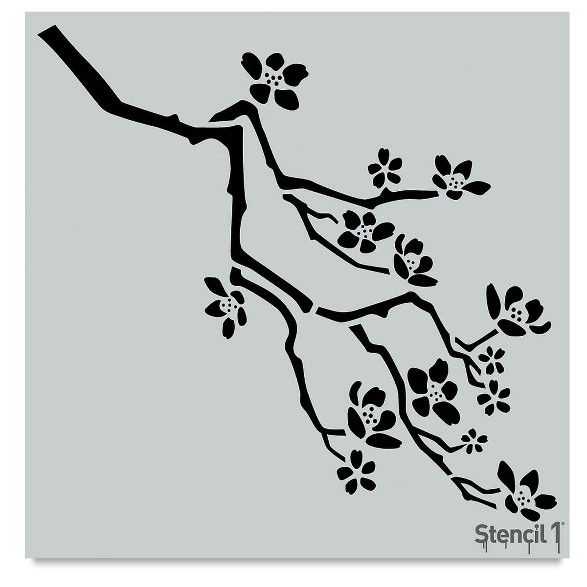 Stencil1 Stencil - Cherry Blossom, 11'' x 11''