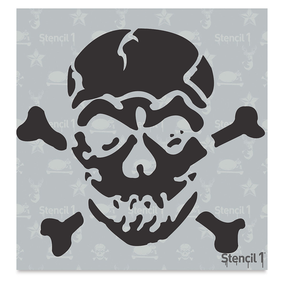 Stencil1 Stencil - Jolly Roger, 5-3/4'' x 6''